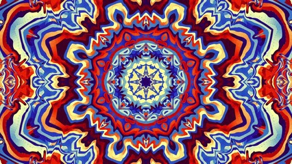 Aufkleber - Ornate mandala loop background. 4k looping footage. Abstract Mandala