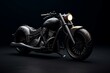 © Arnav - Stunning black bike 3d model on a dark backdrop. Generative AI