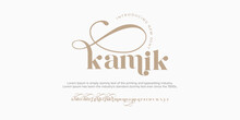 KAMIK, The Luxury Type Elegant Font And Glamour Alphabet Vector Set