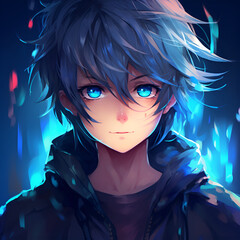 Wall Mural - anime boy