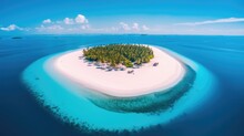 Tropic Maldives Island Aerial Peaceful Landscape Freedom Scene Beautiful Nature Wallpaper Photo