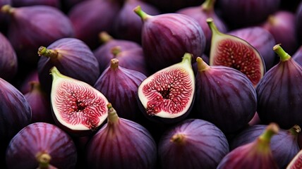 Wall Mural - close up of figs