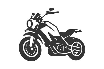 Classic motorcycle vector illustration. Motor bike for logo, biker club emblem, sticker, t shirt design print.