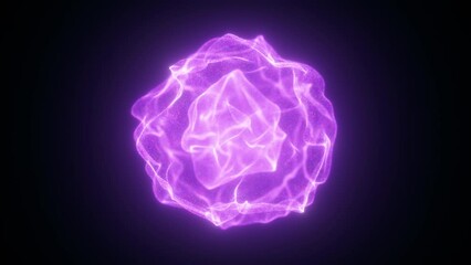 Poster - Abstract energy ball. Computer generated 3d render