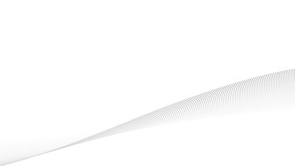 Poster - Abstract geometric technology background. Dotted curve or wave.