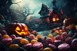 Gespenstischer Halloween Hintergrund - Schlaraffenland