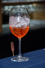 Sticker - orange cocktail with ice