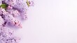 Beautiful lilac flowers arrangement
