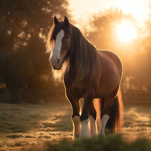 Magestic Clydesdale Horse