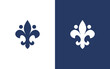 fleur de lis heraldic icon design template