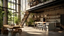 Minimalist Style Interior Design Of Modern Living Roo Generative Ai