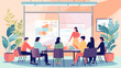 © DRN Studio - Concept vector illustration of business meeting.
