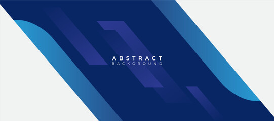 Blue abstract geometric background. Minimal dynamic composition. Vector illustration.