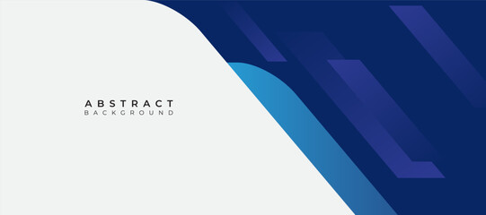Blue abstract geometric background. Minimal dynamic composition. Vector illustration.