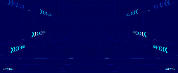 Aufkleber - Points, lines and surfaces constitute the extended space background of future sense of science and technology