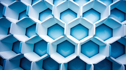 Wall Mural - Hexagon Pattern Digital Abstract Background