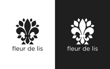 Fleur De Lis Heraldic Icon Design Template