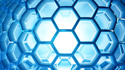 Wall Mural - Hexagon Pattern Digital Abstract Background