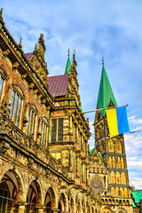 Canvas Print - Bremen City Hall, UNESCO world heritage in Germany