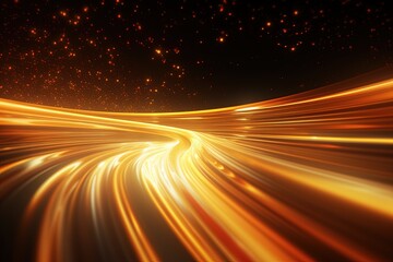 Wall Mural - abstract futuristic background with pink blue glowing neon moving high speed wave lines and bokeh li