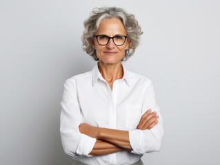 Poster -   isolated portrait in studio
