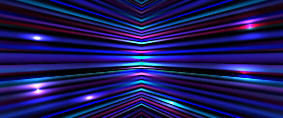 Abstract gradient laser beam background of blue and purple tone. Vector Illustration. Use as wallpaper, background, backdrop, website. Futuristic technology concept