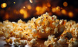 popcorn kernels bursting into fluffy perfection inside the machine