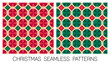 Set of abstract geometric elements seamless pattern design for Christmas and new year background.