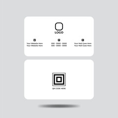 minimalist trendy business card of 2023 vector illustration layout template .