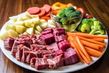 A Platter Of Mixed Churrasco Pickled Vegetables Served Cold