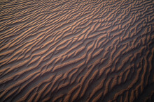 View Of Sand Riffles In The Rub-al Khali Desert In Oman.