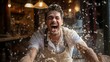 A chaotic kitchen filled with flour and laughter
