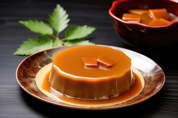 Canvas Print - glue pudding nian gao on a plate