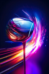 Wall Mural - Driver Golf Club Dynamic Illustration