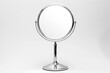 White isolated silver mirror