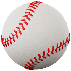 Wall Mural - Realistic baseball ball and texture sport icon authentic 3d rendering