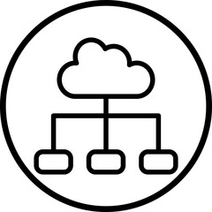 Poster - Vector Design Cloud Connection Icon Style