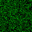 Square pixel grass seamless pattern. Green farm, lane or earth game surface texture. Pixelart computer background with dithering. Vector illustration in retro style.