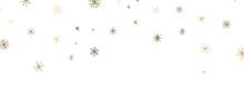 Festive Snow Drift: Captivating 3D Illustration Of Descending Christmas Snowflakes