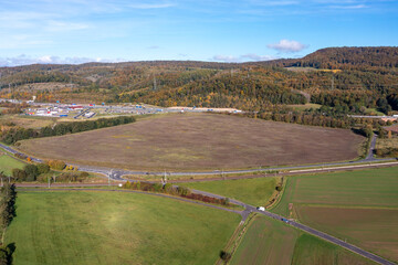 Wall Mural - The Werra Valley between Hesse and Thuringia at Herleshausen