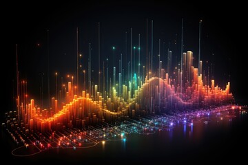 Poster - amplitude of different sound frequencies