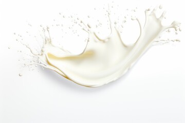 Poster - White Milk Splash on white background