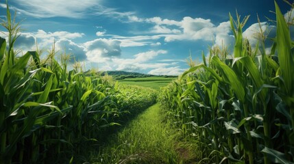 Fototapete - Field of corn