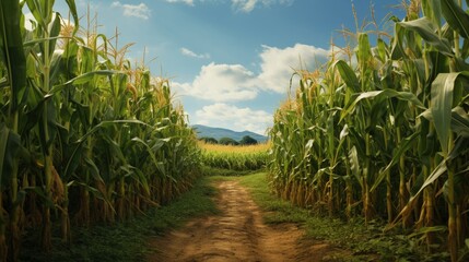 Fototapete - Field of corn