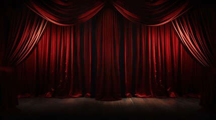 Poster - Curtain turns dark