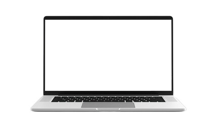 Computer Laptop on transparent background.