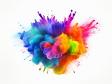 Fototapeta Motyle - Colorful Powder Explosion: Burst of Vibrant Pigments