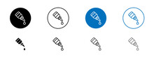 Eye Drop Vector Icon Set. Eye Dropper Bottle Vector Symbol For Mobile Apps And Website UI Designs