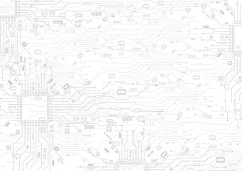 abstract technology circuit board background. grey white abstract technology background. digital tec