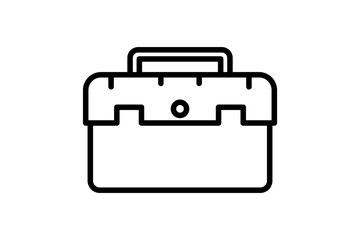 Poster - Nail and Hammer Icon. Icon related to Construction. suitable for web site, app, user interfaces, printable etc. Line icon style. Simple vector design editable